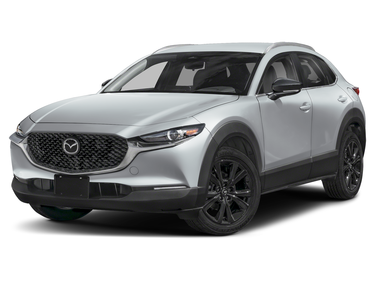 2025 Mazda Mazda CX-30 2.5 S Select Sport in Aero Gray Metallic — front three-quarter view