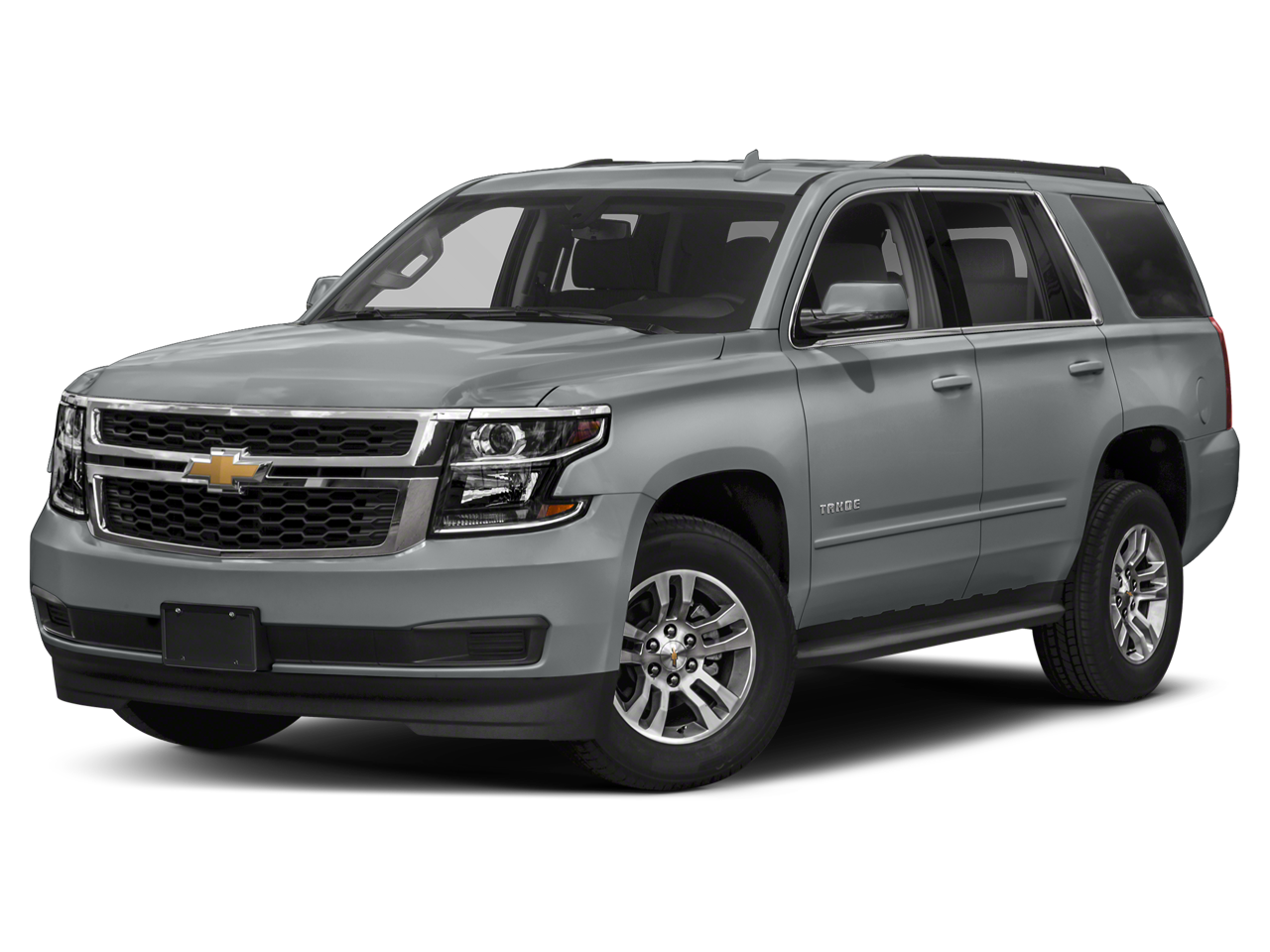 2019 Chevrolet Tahoe LS in Satin Steel Metallic — front three-quarter view