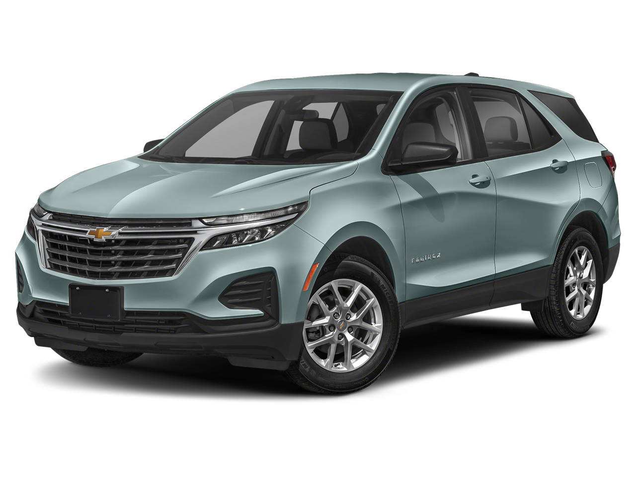 2022 Chevrolet Equinox AWD LT in Seaglass Blue Metallic — front three-quarter view