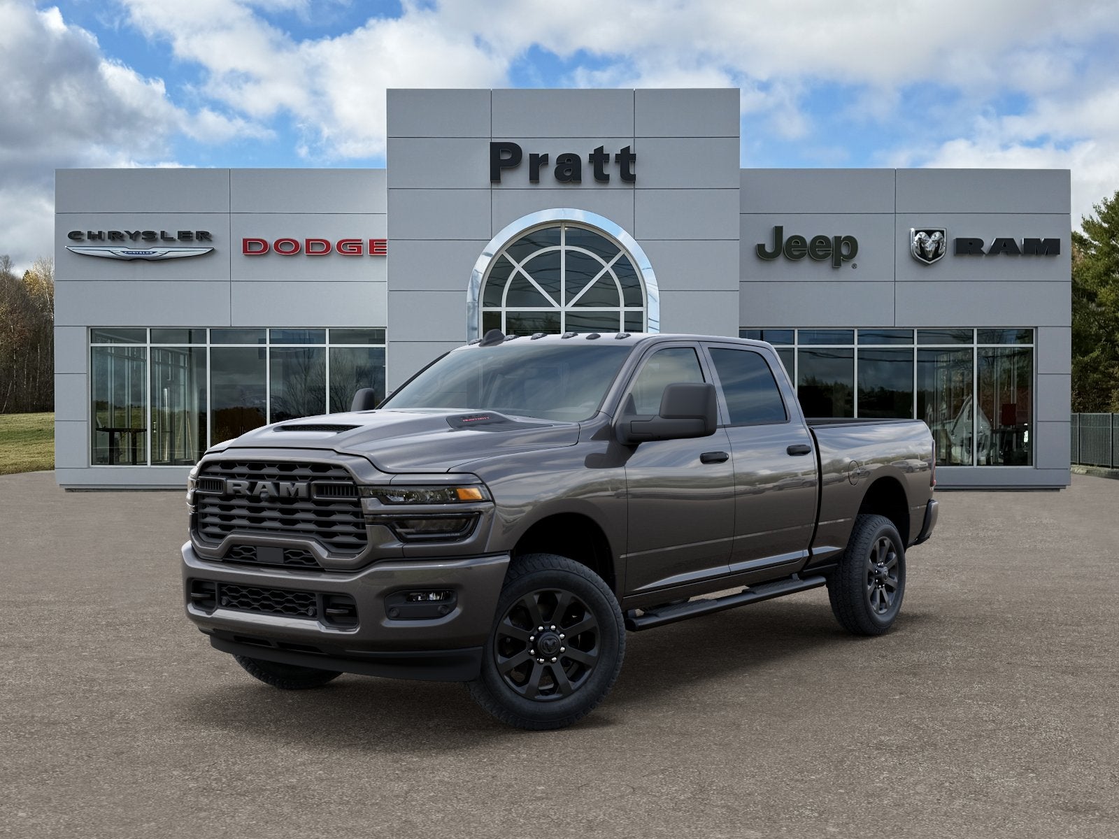 2026 RAM Ram 2500 RAM 2500 BLACK EXPRESS CREW CAB 4X4 6'4' BOX in Granite Crystal Metallic Clear-Coat Exterior Paint — front...