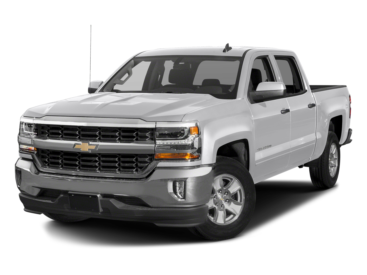 2018 Chevrolet Silverado 1500 Crew Cab Short Box 4-Wheel Drive LT Z71 in Silver Ice Metallic — front three-quarter view