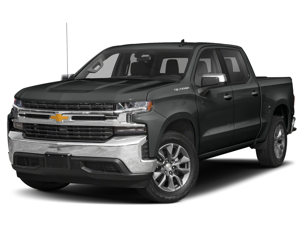 2020 Chevrolet Silverado 1500 4WD Crew Cab Short Bed LT in Shadow Gray Metallic — front three-quarter view