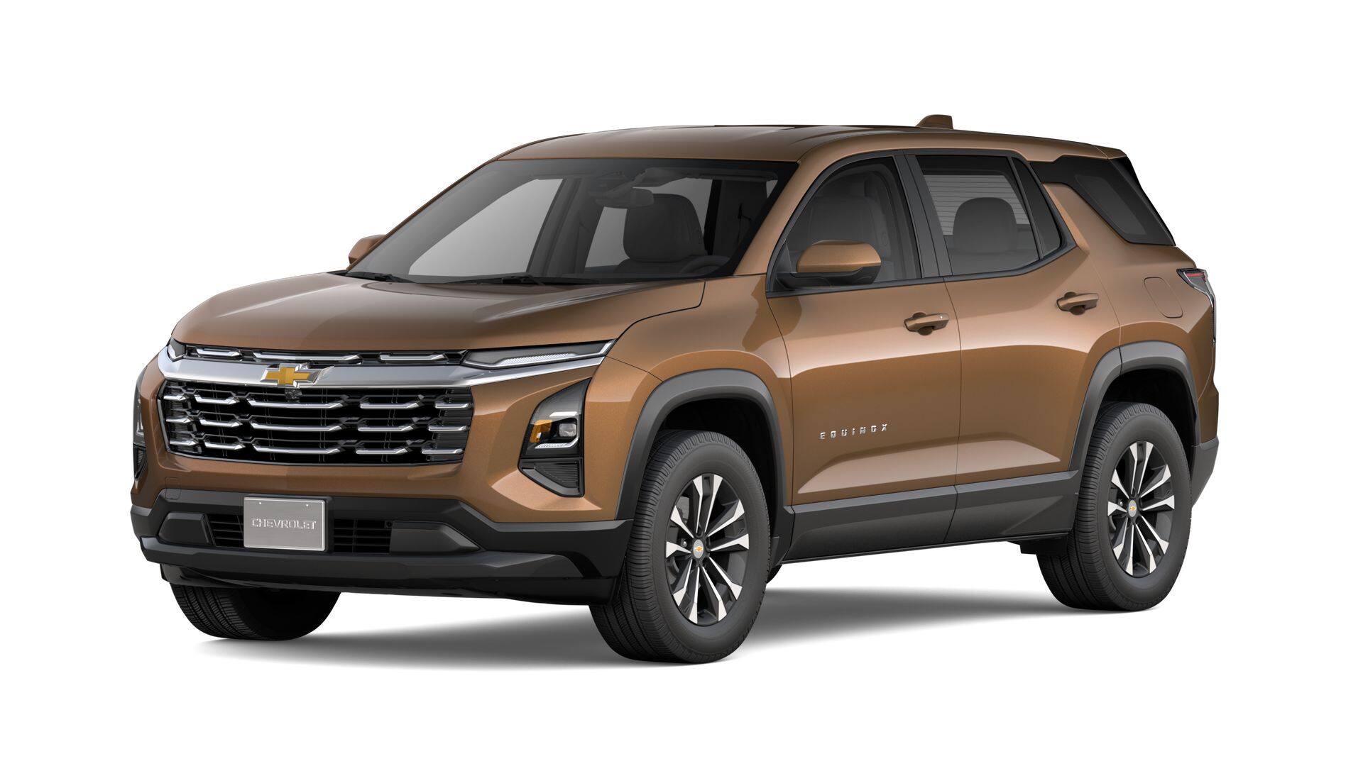 2027 Chevrolet Equinox AWD LT in Autumn Harvest Metallic — front three-quarter view