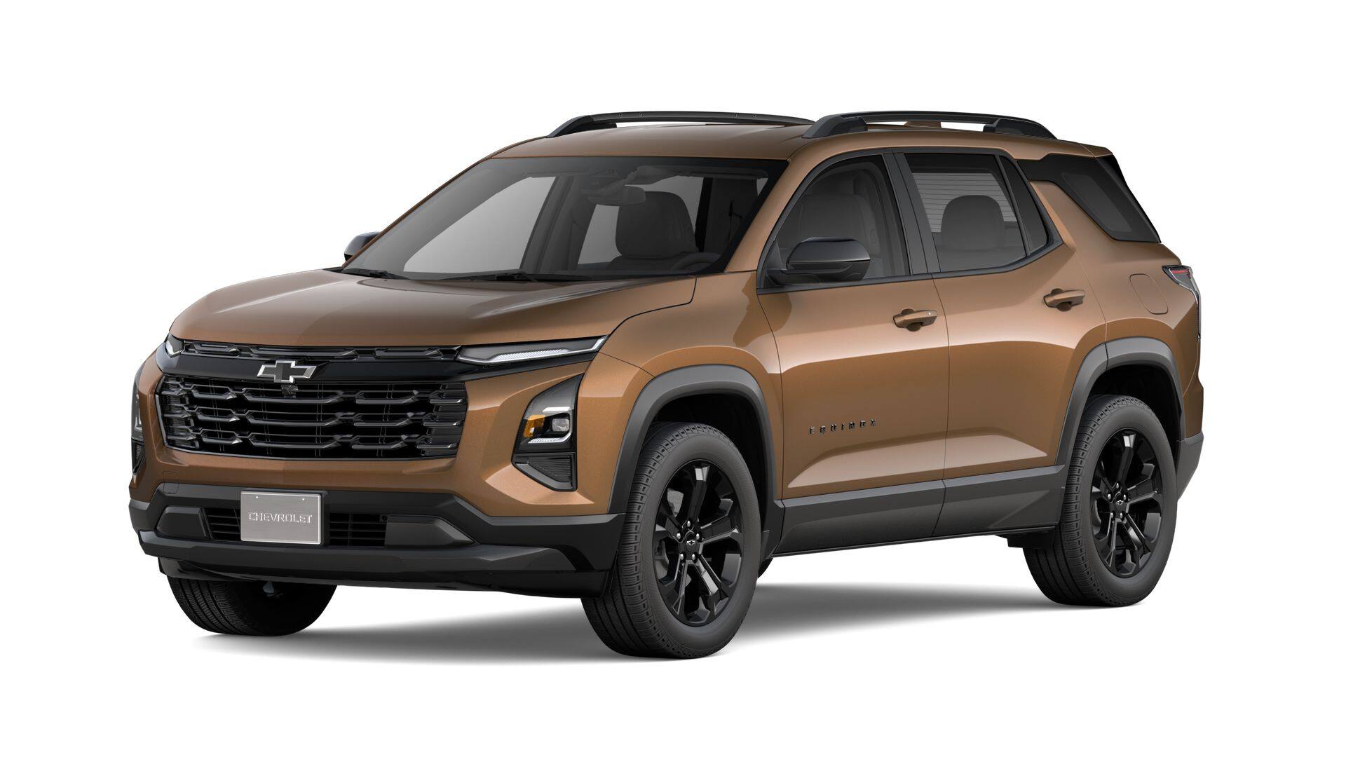 2027 Chevrolet Equinox LT in Autumn Harvest Metallic — front three-quarter view