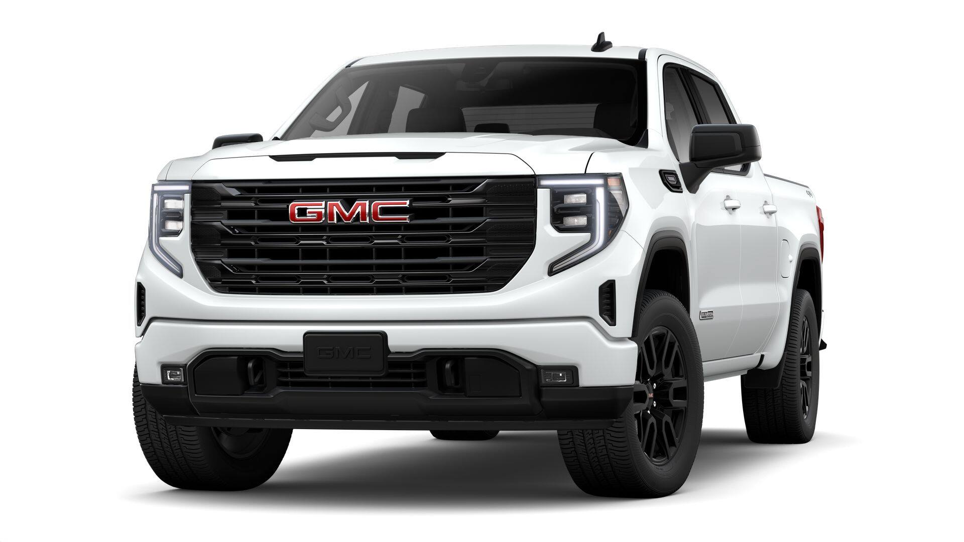 2026 GMC Sierra 1500 Elevation in Summit White — front three-quarter view