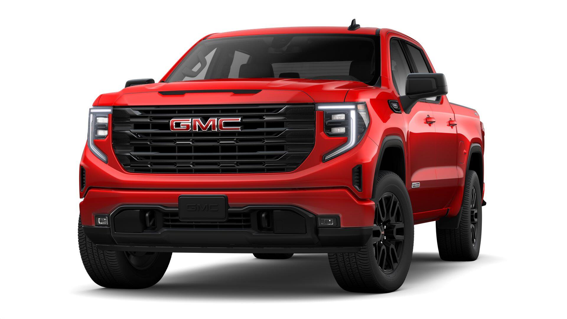 2026 GMC Sierra 1500 Elevation in Cardinal Red — front three-quarter view