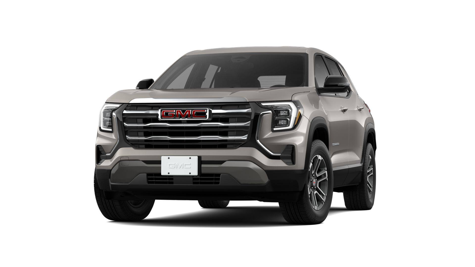 2026 GMC Terrain Elevation in Riverstone Metallic — front three-quarter view