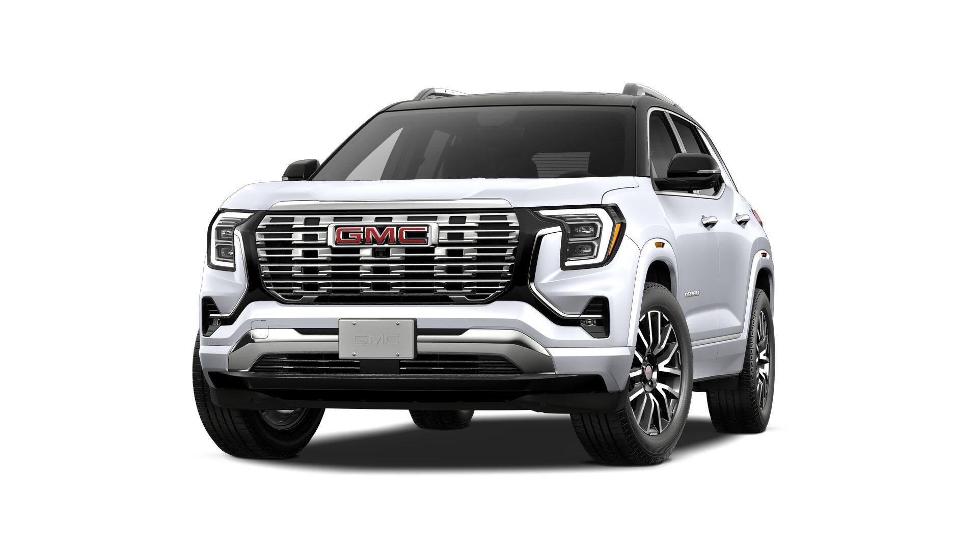 2027 GMC Terrain AWD Denali in Glacier White Tricoat — front three-quarter view
